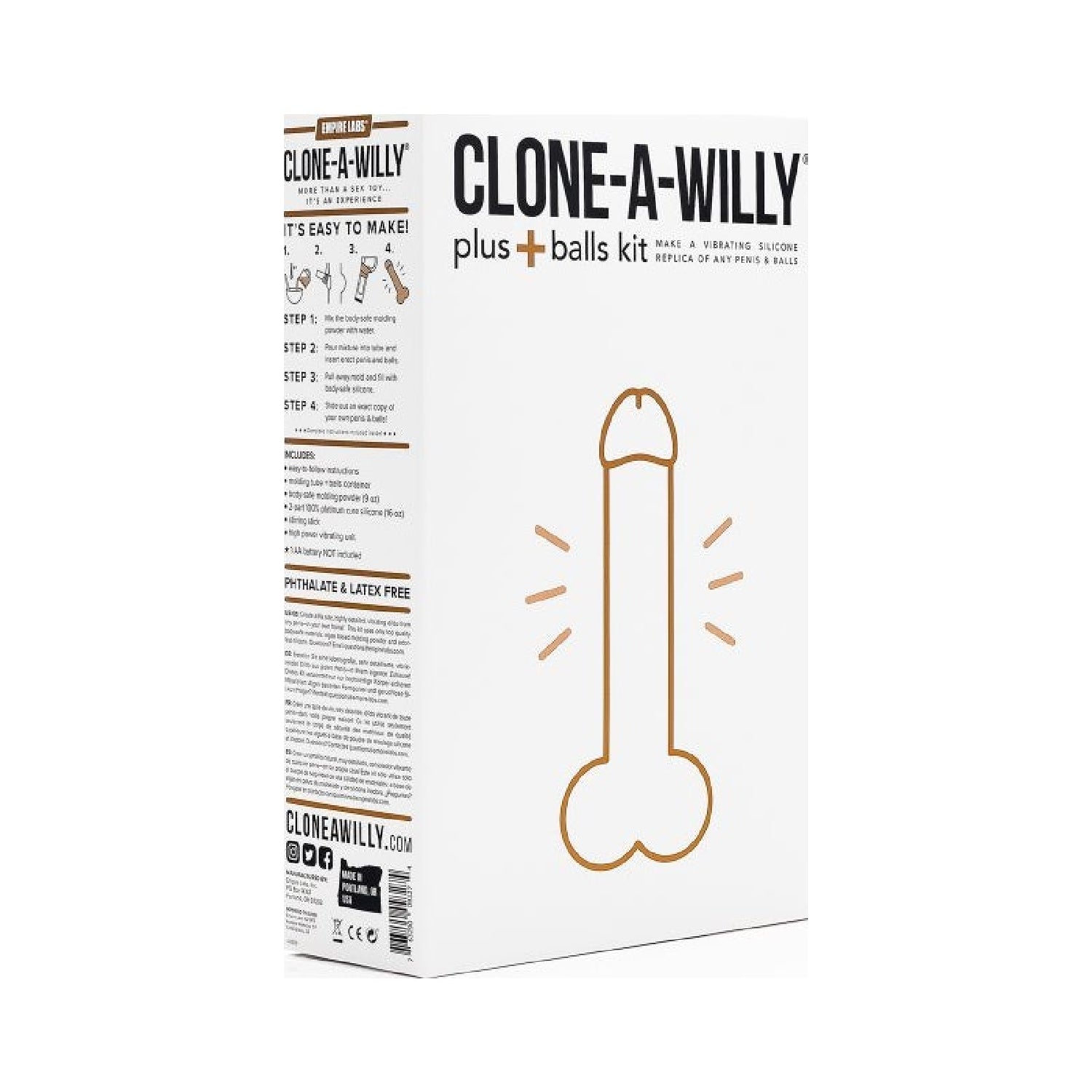 Clone a Willy Plus Balls Kit Hot Pink