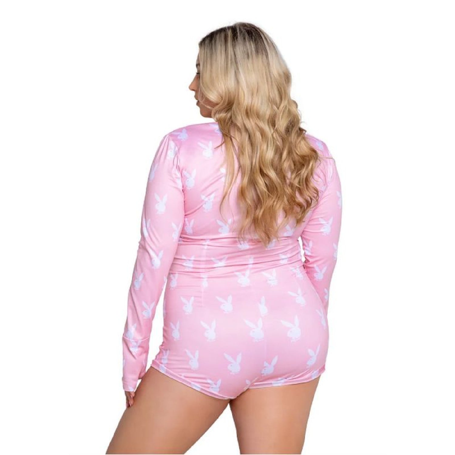 Playboy Slumber Bunny Romper Pink