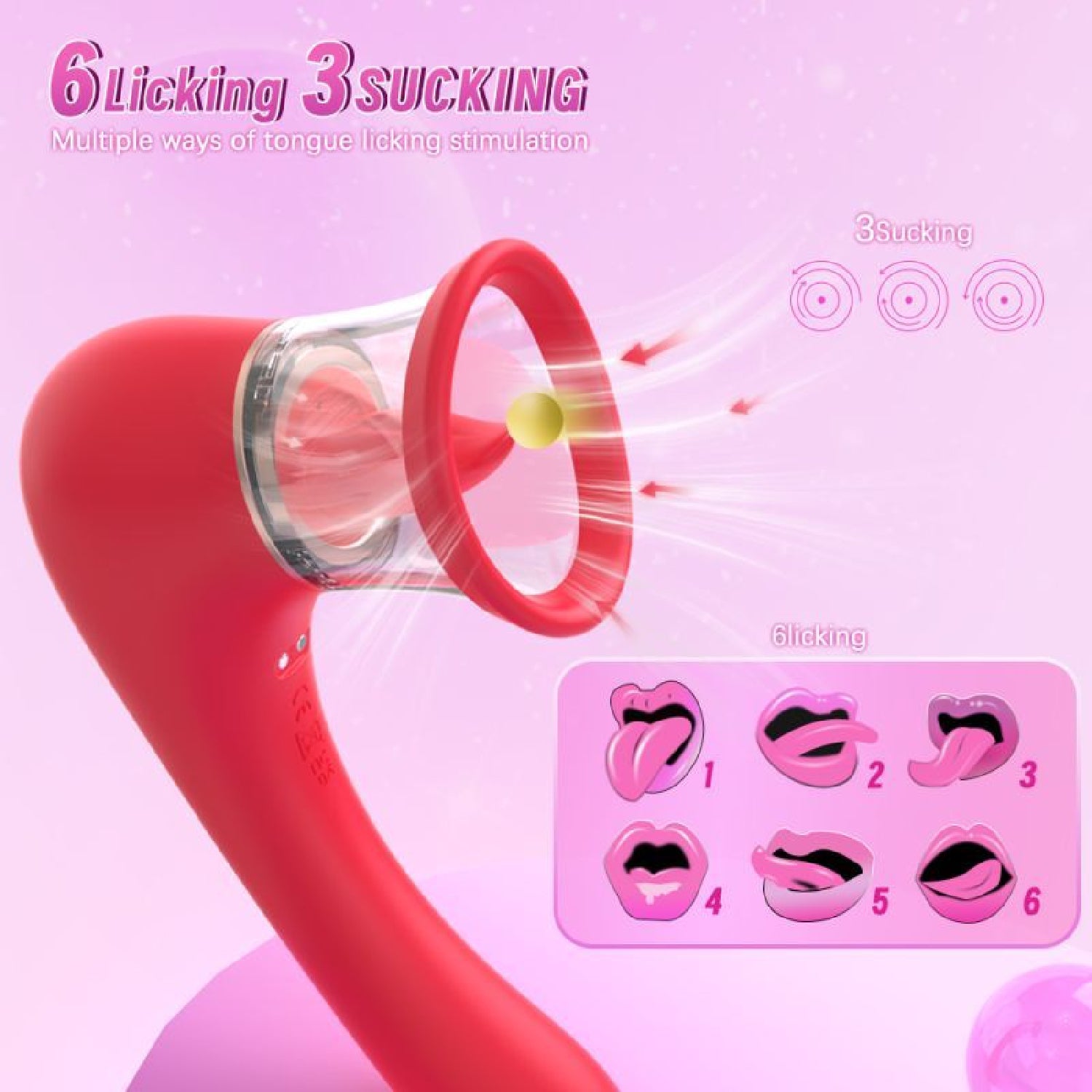 Trumpet 3-in-1 Sucking Licking Vibrating Vaginal Stimulator