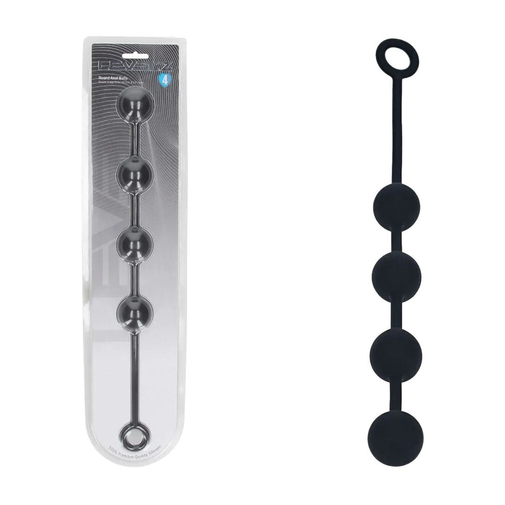 LEVELZ Round Silicone Anal Balls - L - 40mm