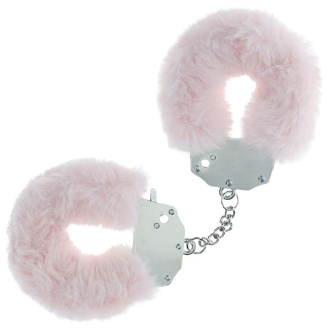 OUCH! Heavy-Duty Fluffy Cuffs - Powder Pink