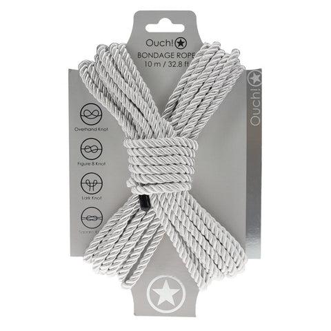 OUCH! Bondage Rope - 10 M - Silver