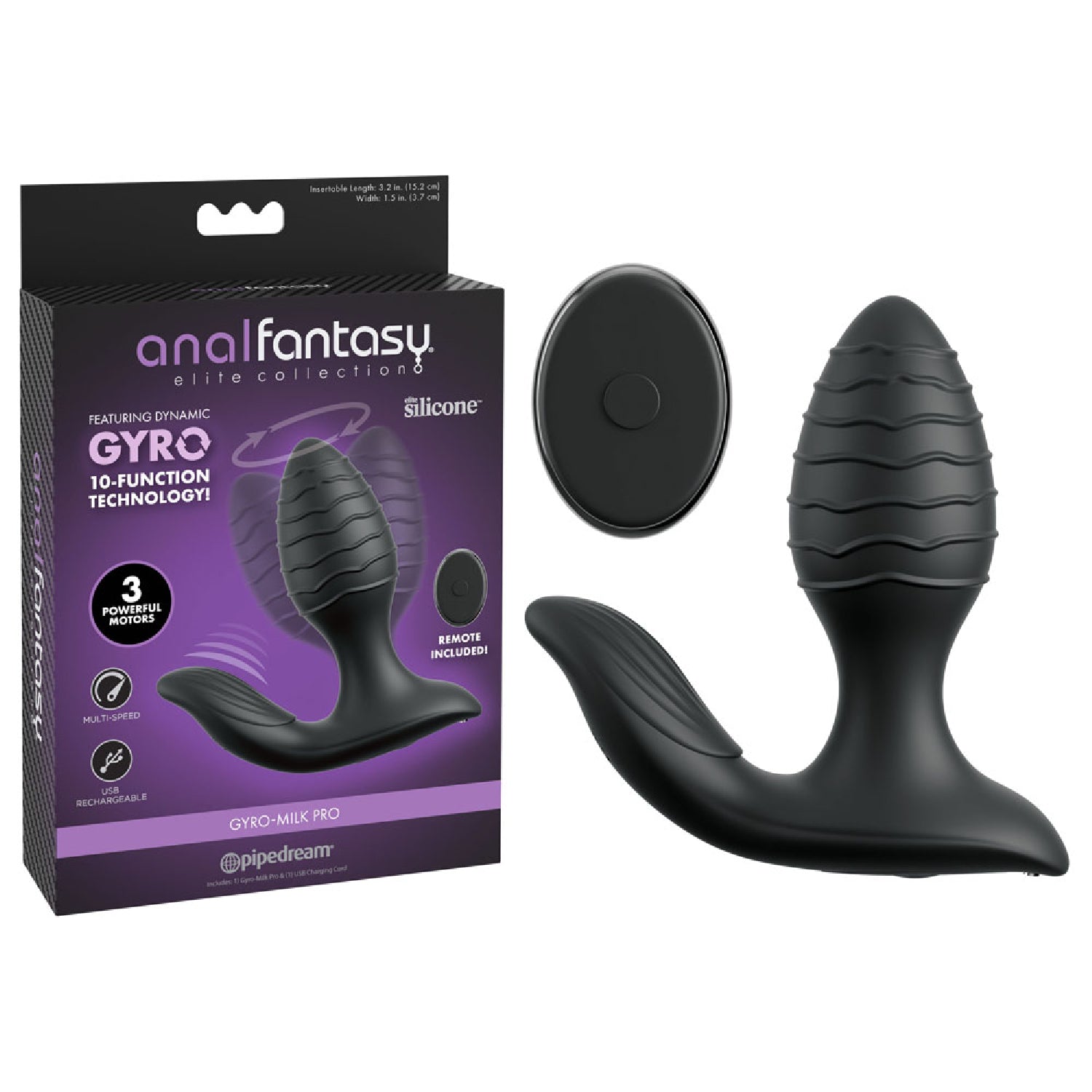 Anal Fantasy Elite Gyro-Milk Pro - Black