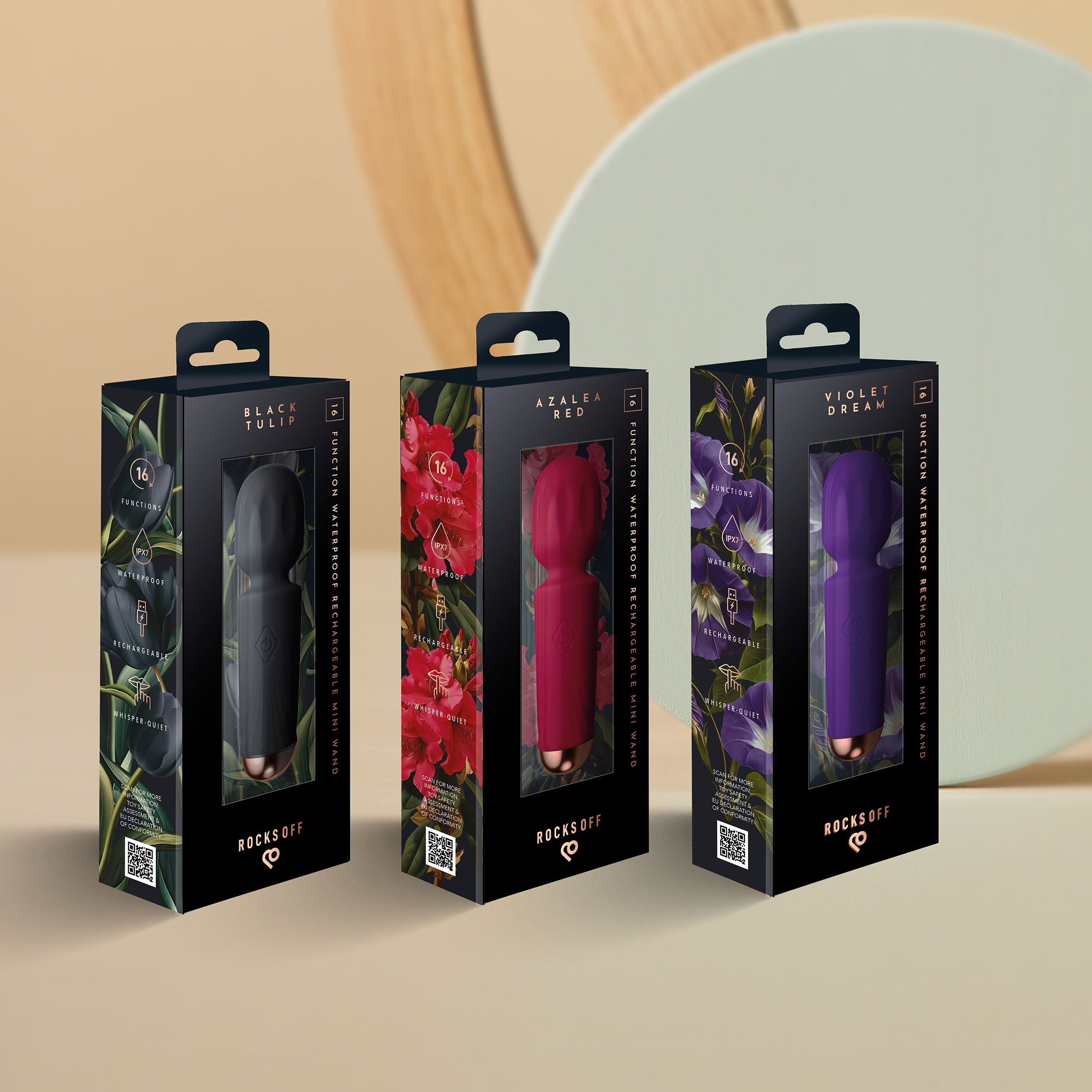 Rechargeable Mini Wand - Azalea Red