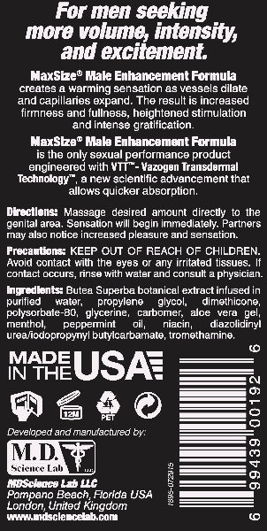 Swiss Navy Max Size Cream 5oz/147ml - Tube