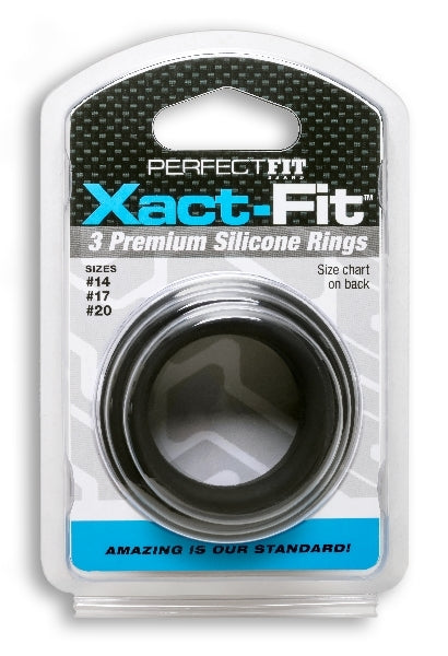 Xact-Fit Silicone Rings Mixed 3 Ring Kit