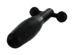 Silicone Cum-Thru Barbell Penis Plug