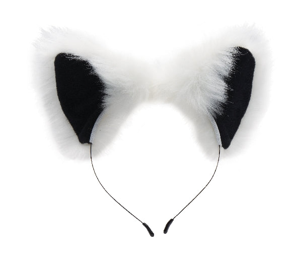 White Fox Tail Anal Plug and Ears Set