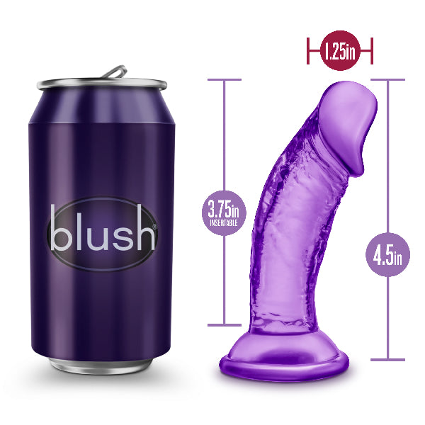 B Yours Sweet N Small Dildo with Suction Cup 4in Purple