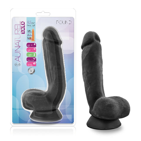 Au Naturel Bold Pound 8.5 Inch Dildo Black