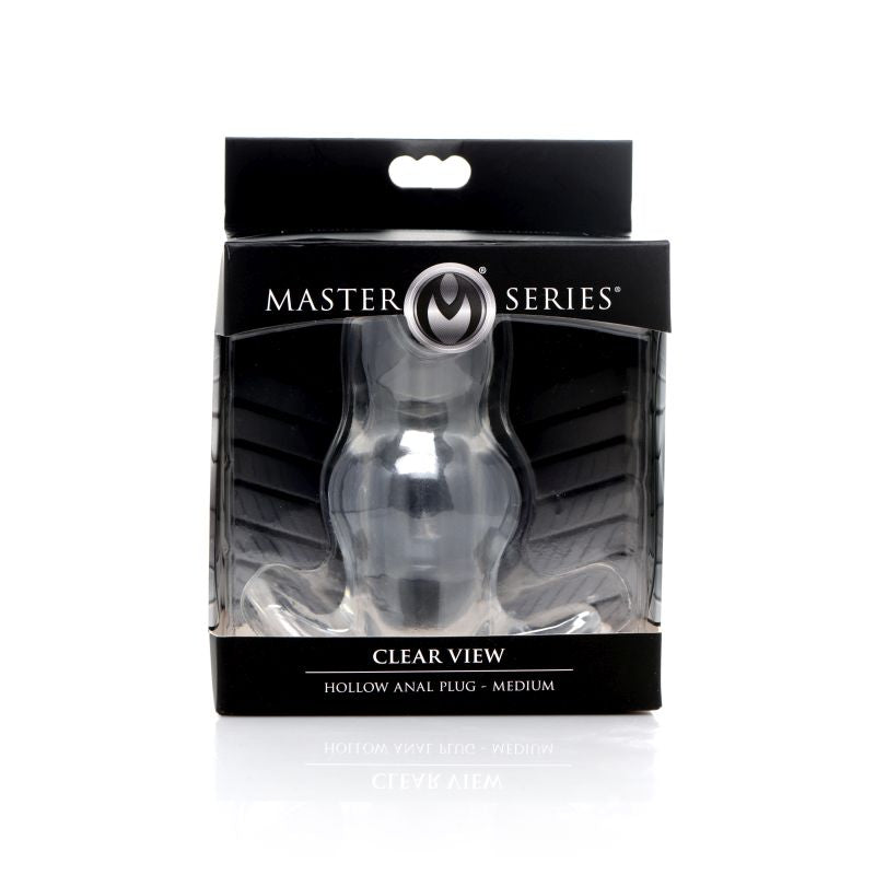 Clear View Hollow Anal Plug Medium