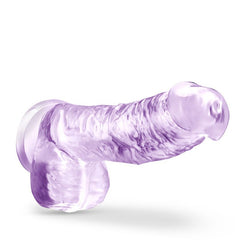 Naturally Yours 6" Crystaline Dildo Amethyst