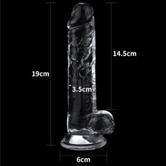 Clear Dildo 7.5in