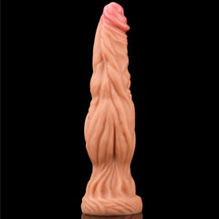 Dual layered Platinum Silicone Cock 9.5in Flesh