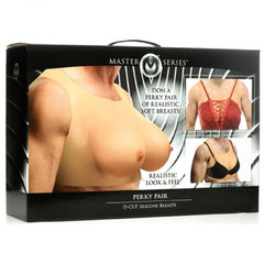 Perky Pair D Cup Silicone Breasts
