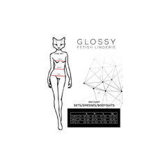 Glossy Amilia Bodysuit Wetlook Black