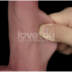 Sliding Skin Pro Dual Layer Silicone Dong 8in