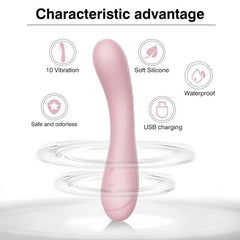 Maya Curve Silicon Vibrator Pink