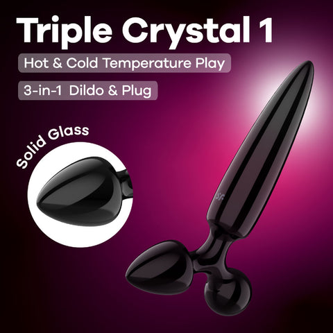 Satisfyer Triple Crystal 1 - Black
