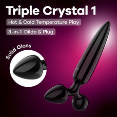 Satisfyer Triple Crystal 1 - Black