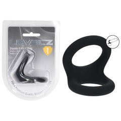 LEVELZ Double O Silicone Cock Ring - M - Black