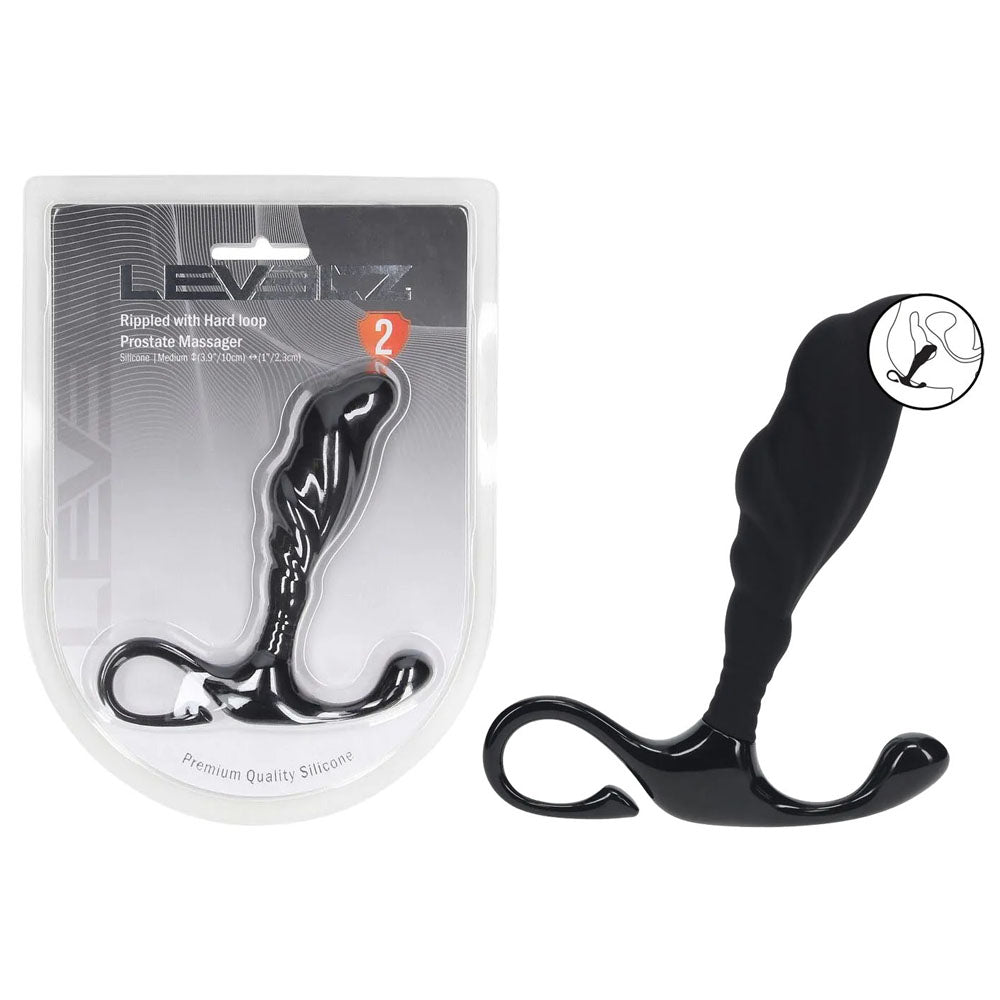 LEVELZ Rippled with Hard Loop Prostate Massager - Medium
