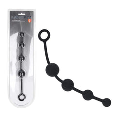 LEVELZ Curved Silicone Anal Beads - Black