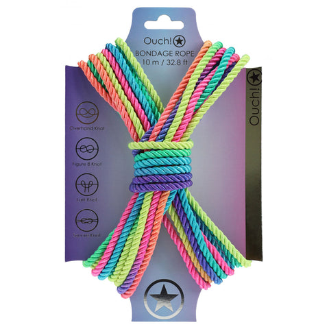 OUCH! Bondage Rope - 10 M - Multicolour 2