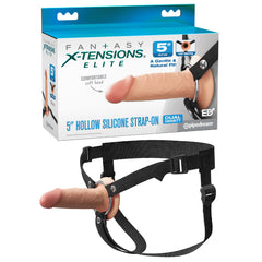 Fantasy X-Tensions Elite 5'' Silicone Hollow Strap-On - Flesh