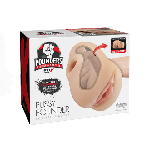PDX Plus Pussy Pounder Squeeze Stroker - Flesh