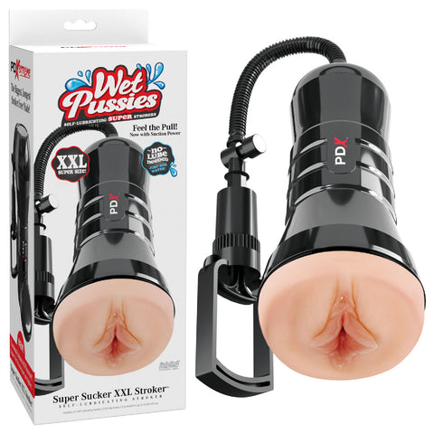 PDX Wet Pussies Super Sucker XXL Stroker - Flesh