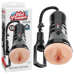 PDX Wet Pussies Super Sucker XXL Stroker - Flesh
