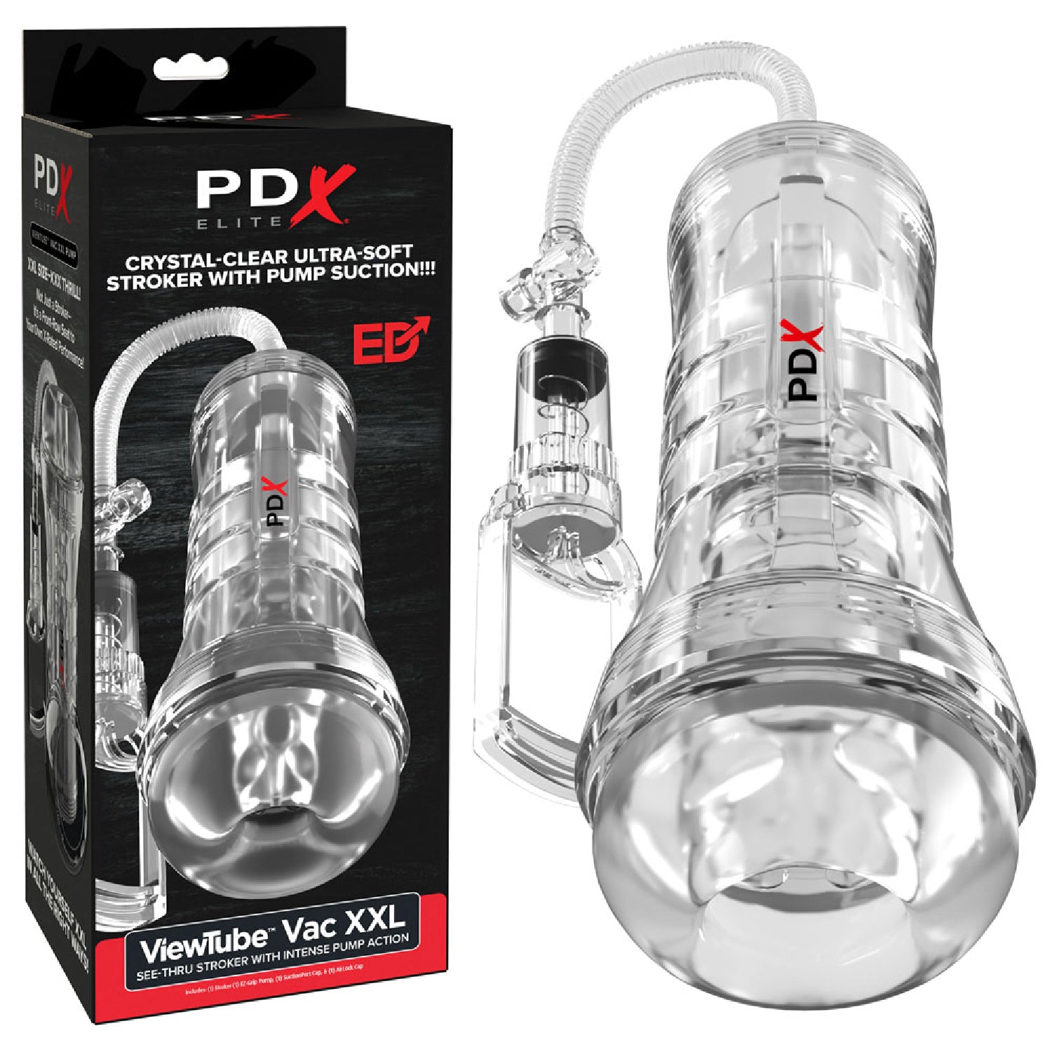 PDX Elite ViewTube Vac XXL Pump Stroker