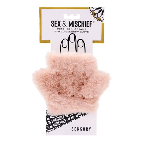 Sex & Mischief Peaches n CreaMe Spiked Sensory Glove