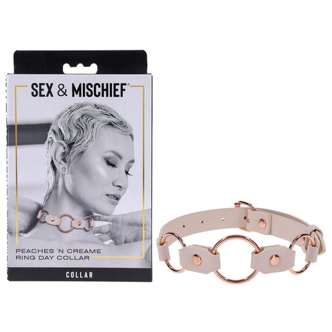 Sex & Mischief Peaches n CreaMe Ring Day Collar