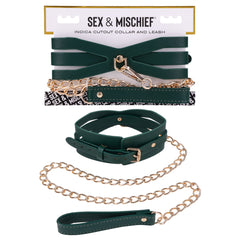 Sex & Mischief Indica Cutout Collar and Leash