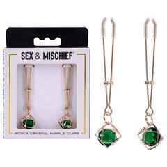 Sex & Mischief Indica Crystal Nipple Clips
