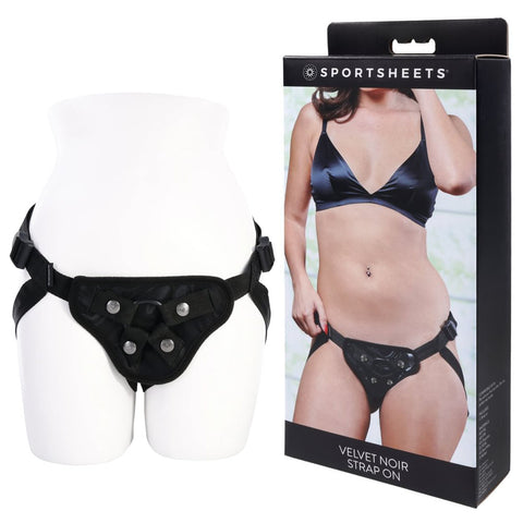 SPORTSHEETS Velvet Noir Strap On