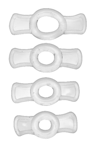 Endurance Clear 4 Ring Penis Set