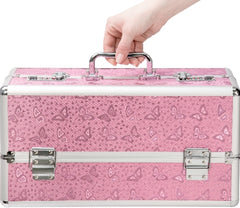 Lockable Large Vibrator Case Pink