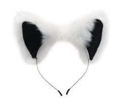 White Fox Tail Anal Plug and Ears Set