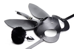 Bunny Tail Anal Plug and Mask Set