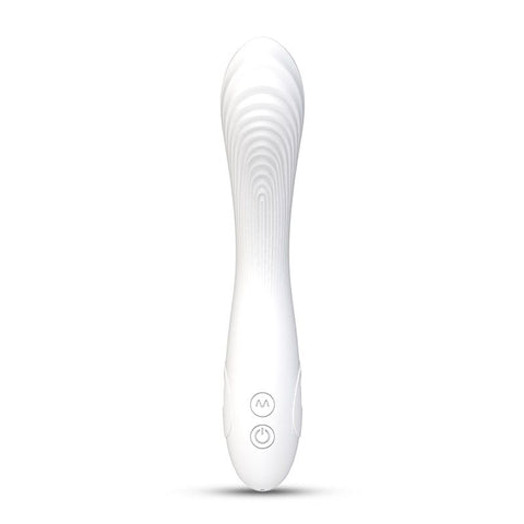 Flexible Bending Silicone Vibrator White