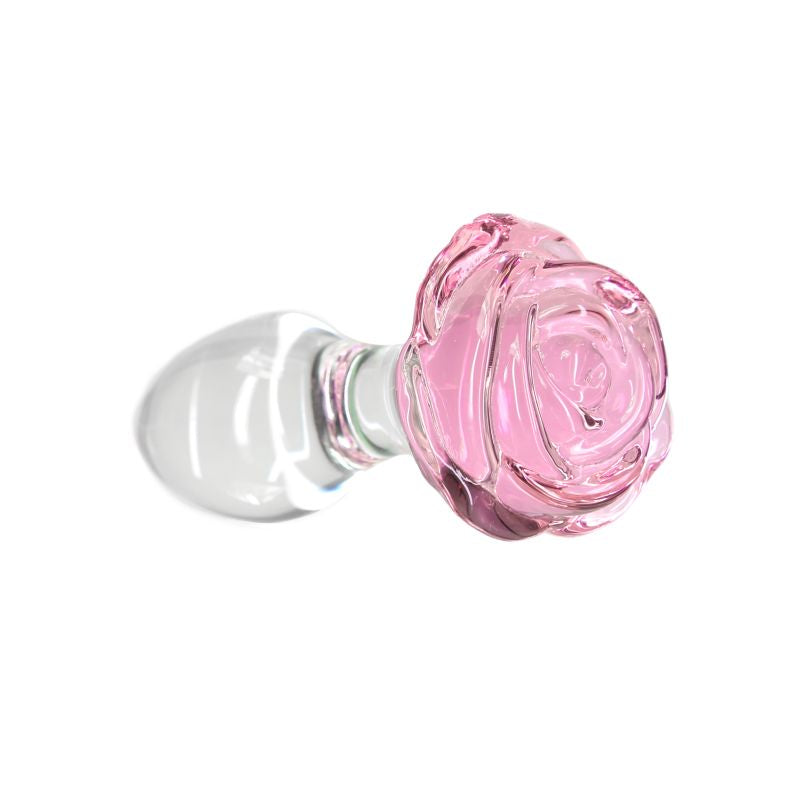 Pillow Talk Rosy Luxurious Glass Anal Plug w Clear Gem Purely Adult Pillow Talk Rosy Luxurious Glass Anal Plug w Clear Gem Purely Adult