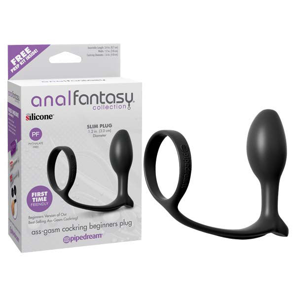 Anal Fantasy Collection Ass-Gasm Cock Ring Beginners Plug