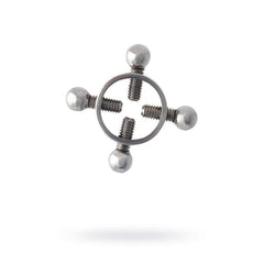 Silver Metal 2 Pc Nipple Clamps