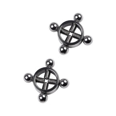 Silver Metal 2 Pc Nipple Clamps