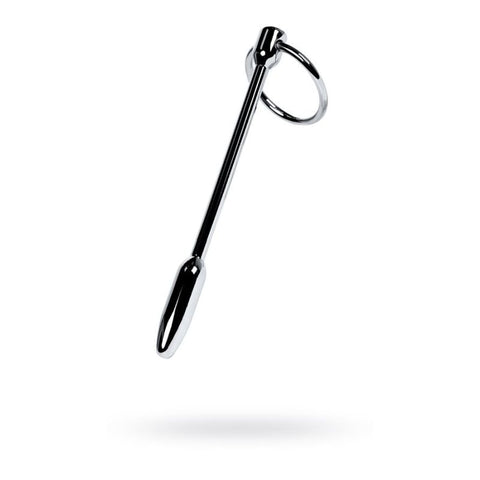 Silver Metal Urethral Plug w Ring