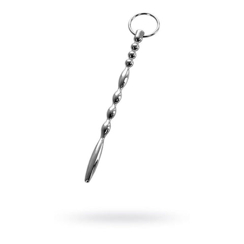 Silver Metal Urethral Plug w Ring