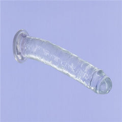 Crystal Dildo Straight 9in Clear